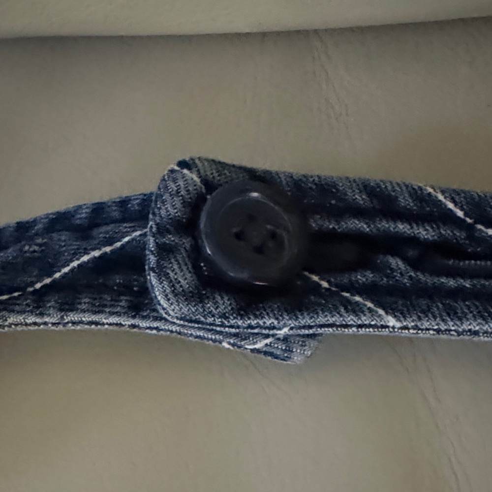 GAP Denim pinstriped halter vest M - Picture 4 of 4